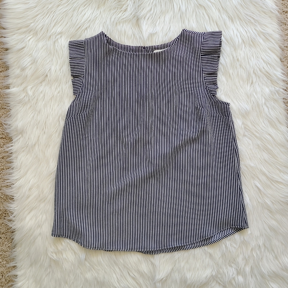 Montaeu Los Angeles Striped Blouce Blue & White - Picture 13 of 14
